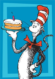 Cat in the Hat with cake